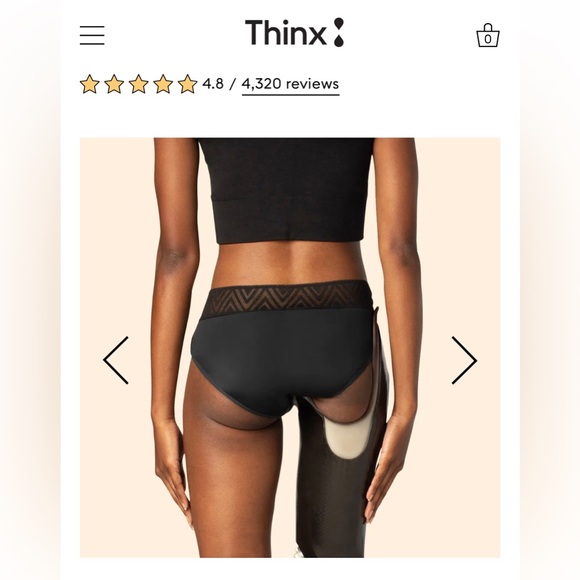 NWT, Thinx, HipHugger, Period Panty, Size Small - Picture 3 of 11